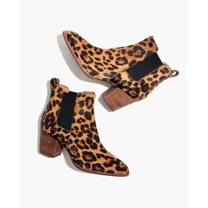 Madewell The Regan Boot in Leopard Calf Hair